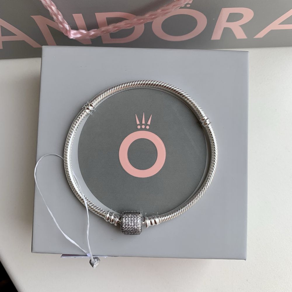 Браслет Пандора оригінал новий Pandora З сяючою застібкою Пандора