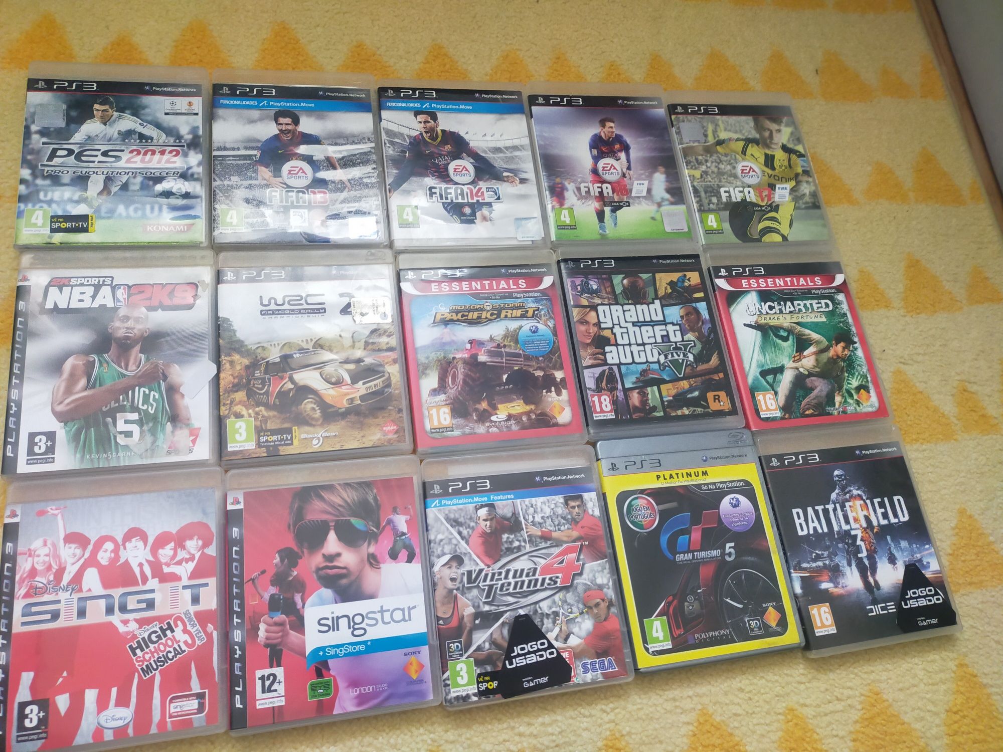 Ps3 + comandos e jogos   "ler descrição"