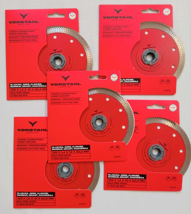 Tarcza Diamentowa do cięcia szlifowania Gres Płytki Beton 125x22,2