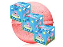 3x Malinowa kula musująca do kąąpieli Świnka Peppa 185g,
