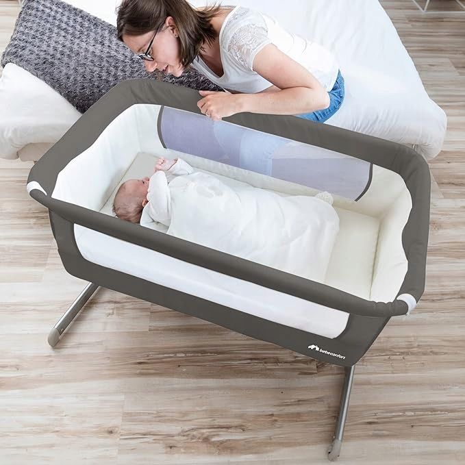 Łóżko Bebe Confort Calidoo 70 x 82,5 cm odcienie szarości