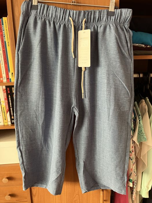 Spodnie rybaczki letnie na gumie 3/4 długość z metką nowe