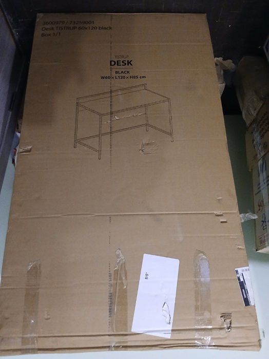 Стіл письмовий комп'ютерний чорний Юск