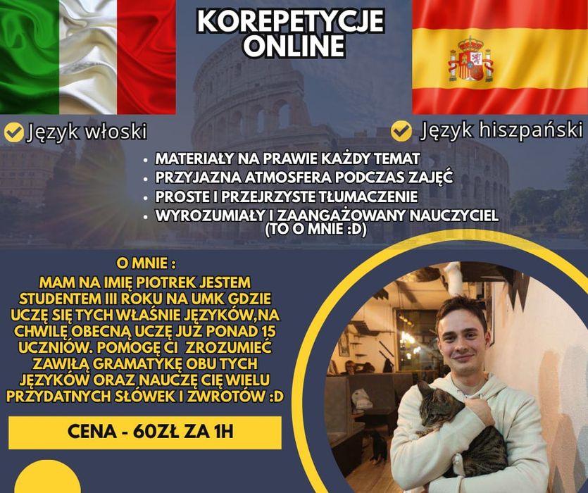 Język hiszpański korepetycje online