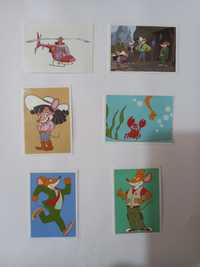 Geronimo Stilton seis cromos autocolantes 8, 20, 29, 36, 44 e 56