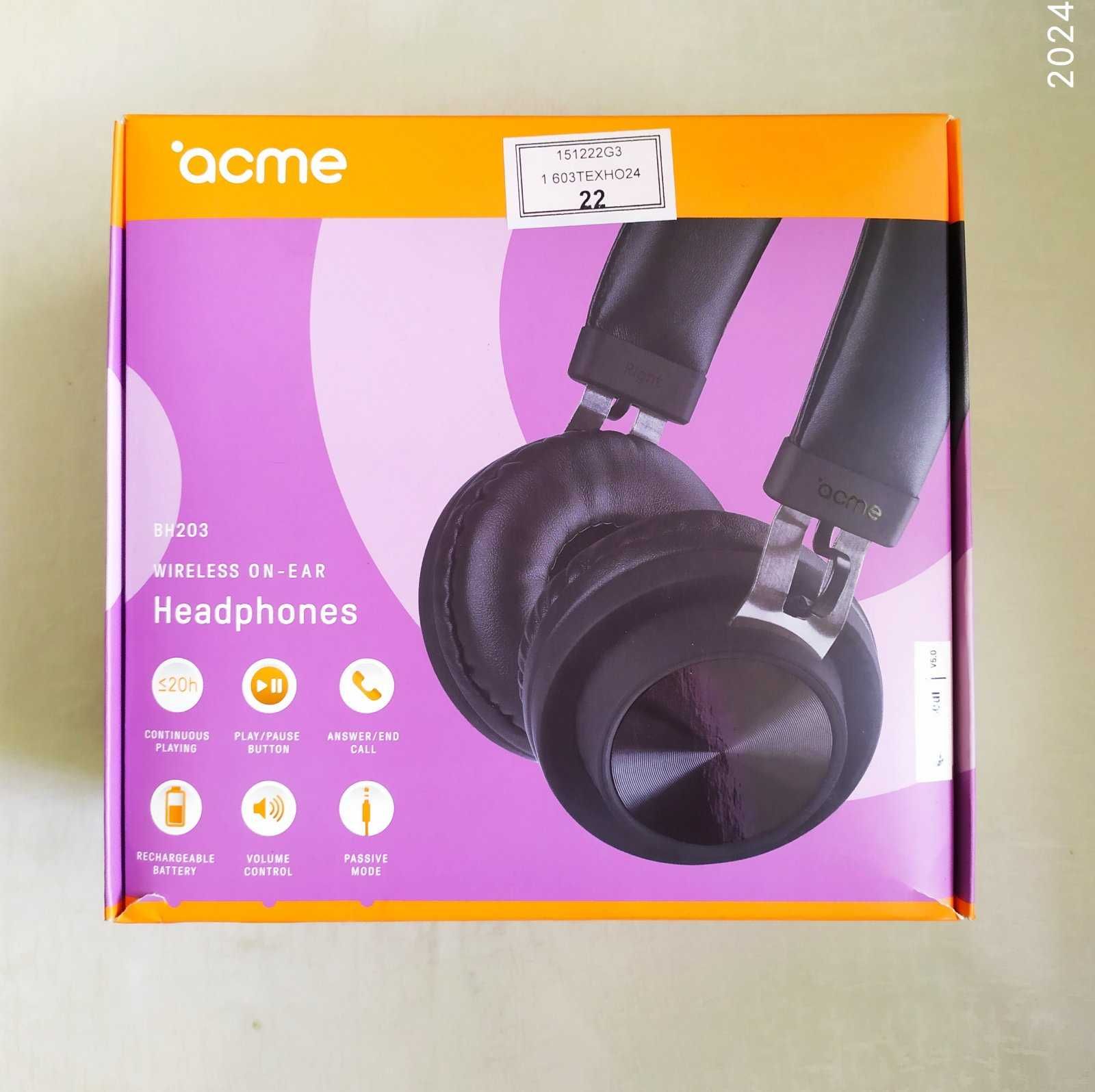 Навушники безпровідні Acme BH203 Wireless Bluetooth-V5.0