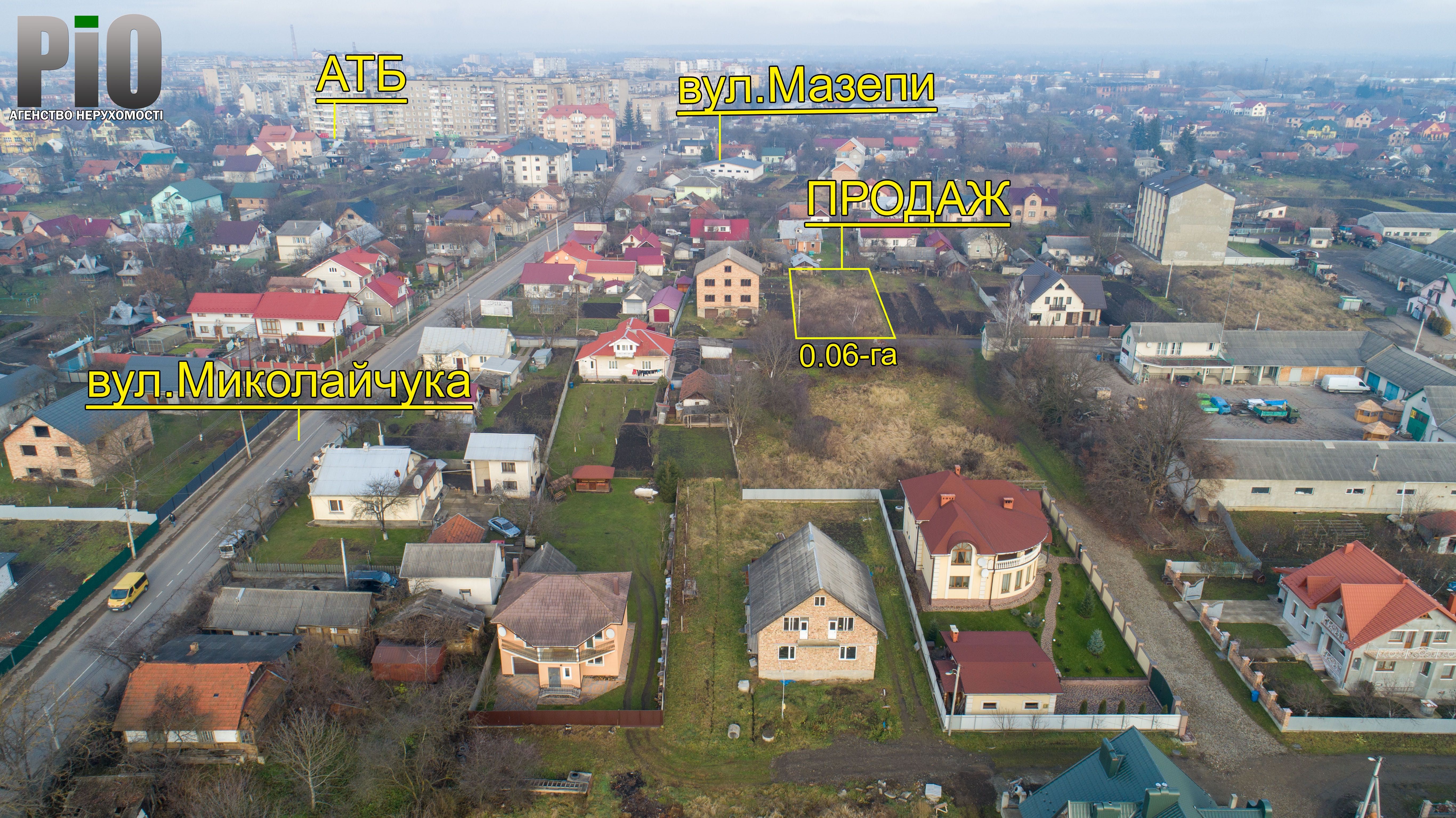 Ділянка для будівництва південна сторона.