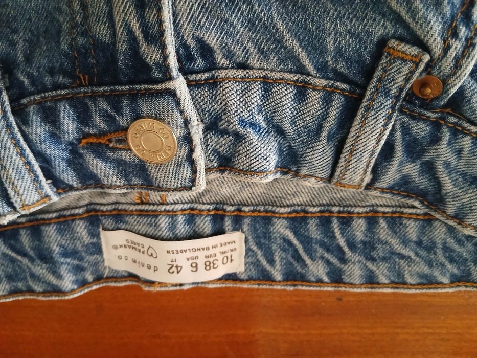 Calça de ganga cintura subida