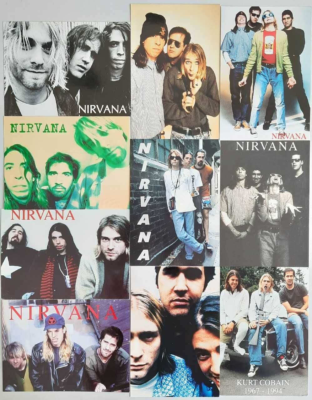 Pocztówki 22 sztuki Nirvana Kurt Cobain lata 90