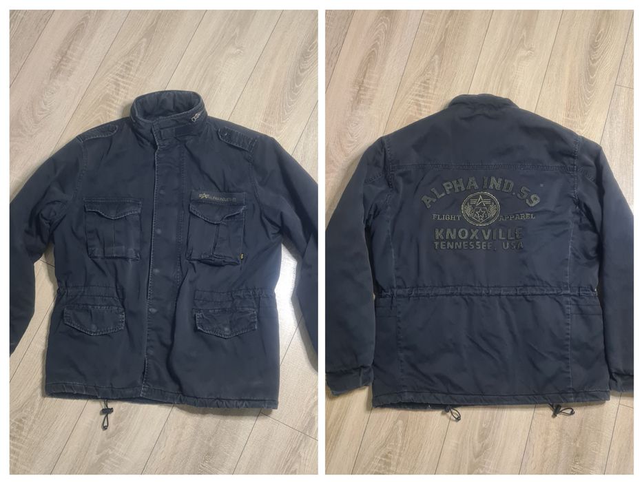 Kurtka Alpha Industries 59. Knoxville. Tennessee USA. Czarna. Vintage