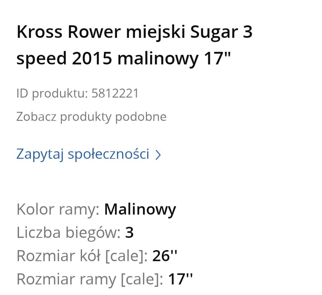 Rower Kross Sugar Cruiser