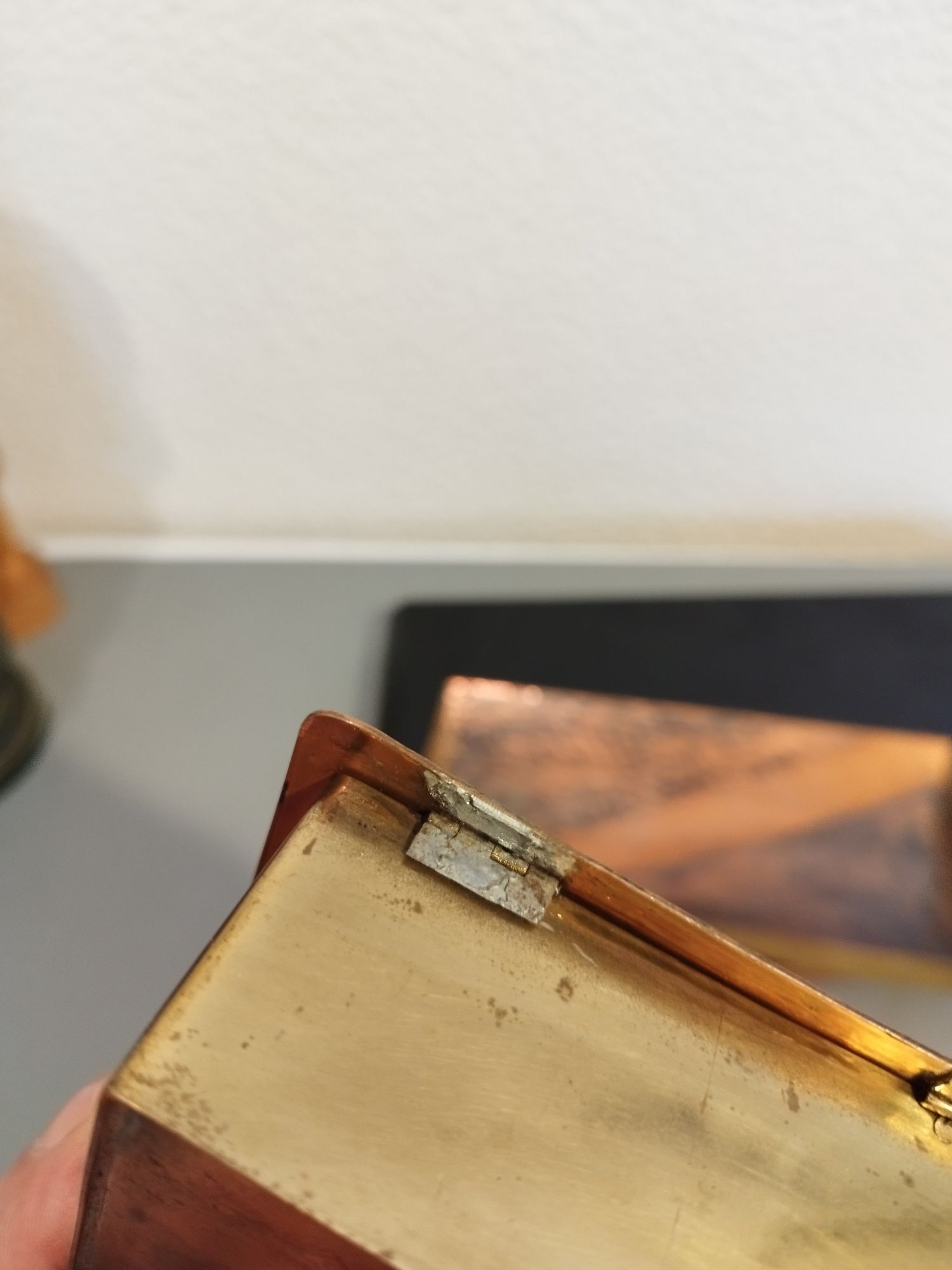 Metaloplastyka prl przybornik biurkowy vintage retro prl