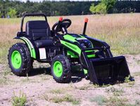 Autko MEGA TRAKTOR Z ŁYŻKĄ-ŁADOWARKĄ na akumulator dla dzieci pojazd