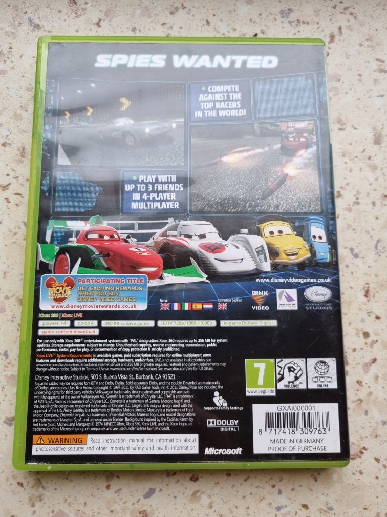 Gra Disney Pixar Cars 2 Xbox 360