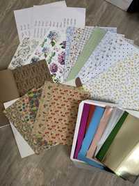 Весь набор для срапбукинга декор рукоделие открытки конверты
