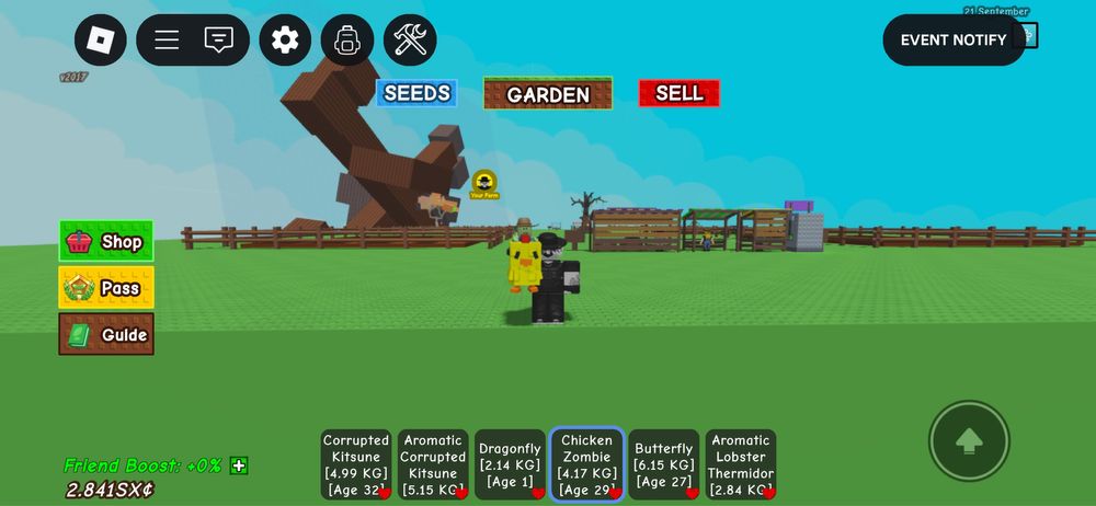 Продаж пети grow a garden