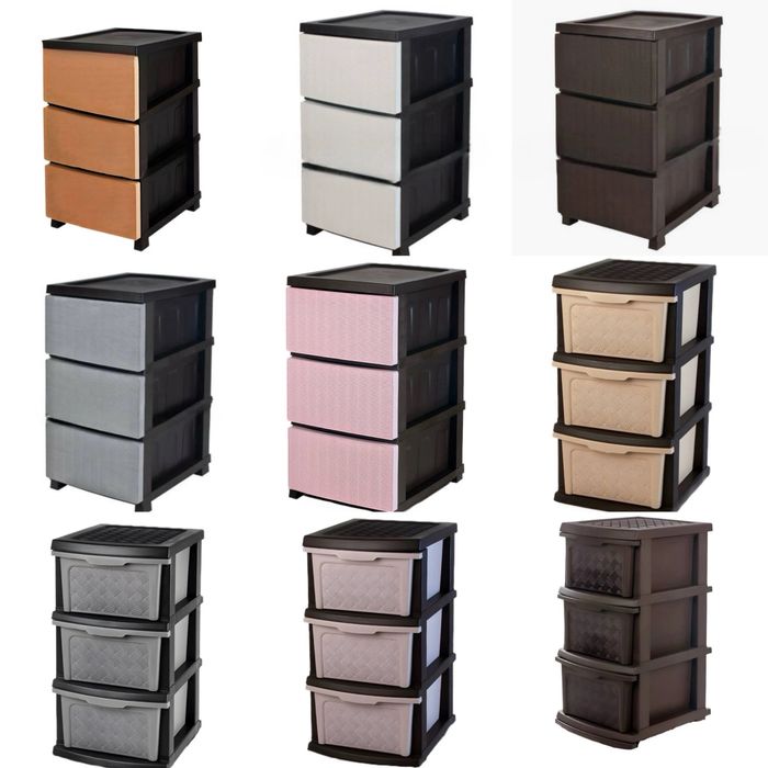 Комод пластиковий на  3 яруси