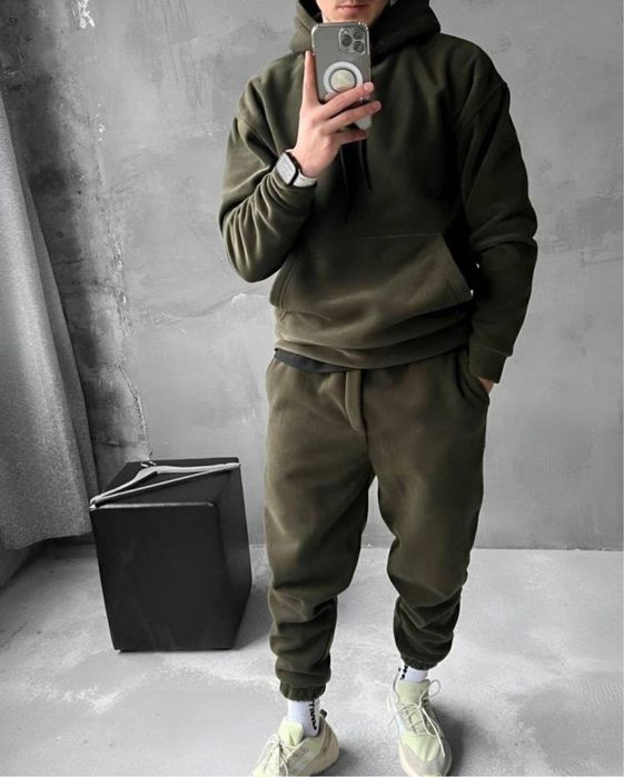 Дуже теплий чоловічий костюм флісовий двосторонній