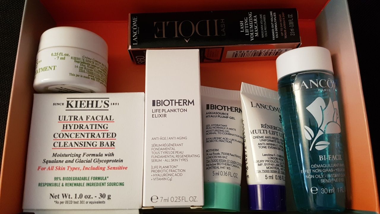 Подарочный набор из 7 мини версий Lancome,Biotherm,Kiehl's оригинал.