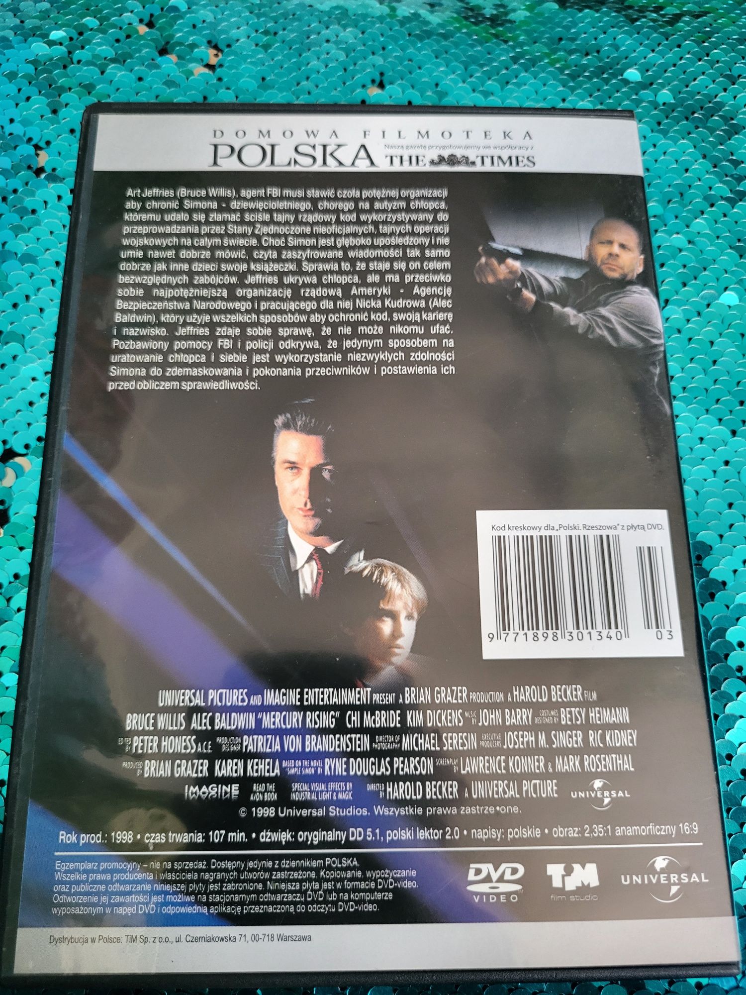 Film na Dvd Kod Merkury wystepuje Bruce Willis i Alec Baldwin