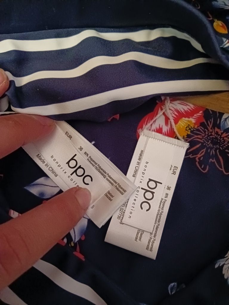 Nowy kostium dwuczęściowy strój 36 S dwustronny dla nastolatki