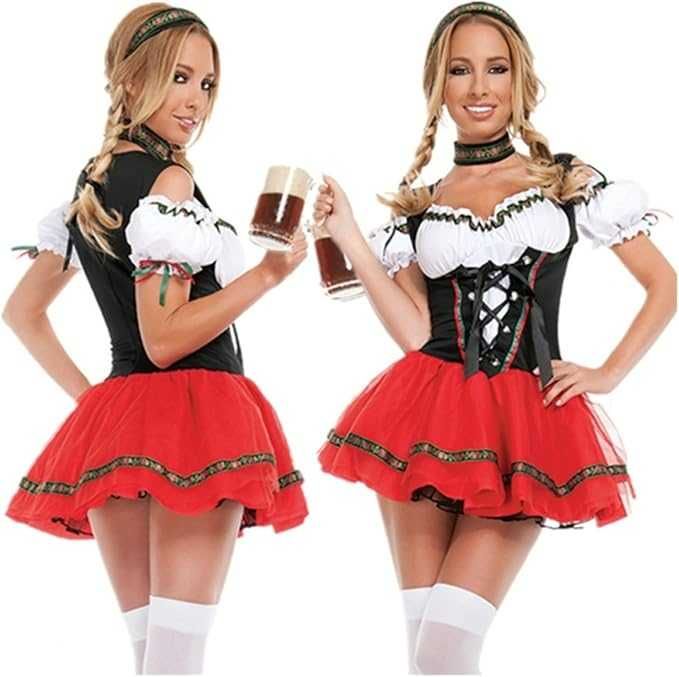 Elegancka sukienka Strój Bawarka Oktoberfest roz. L kostium K351