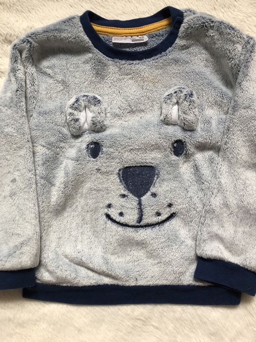 Bluza spodnie dla chlopca ciepłe na zime rozmiar 86