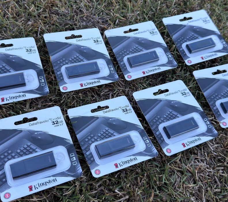 Pack de 8 Pen Drives Kingston 32gb USB 3.2 DataTraveler Exodia