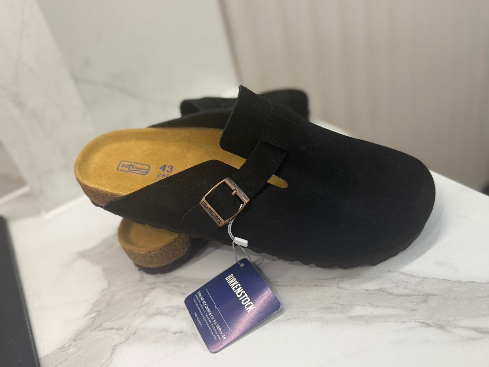 Birkenstock чорні сабо замшеві /чоловічі 41-42