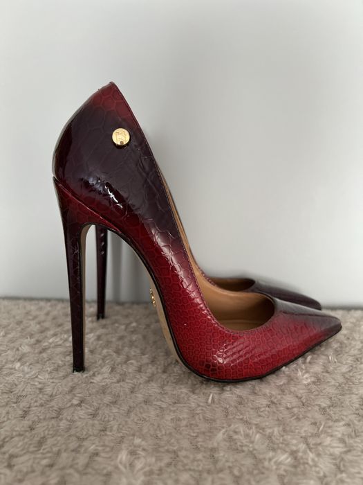 Kazar - nowe piękne szpilki skóra węża rozmiar 35