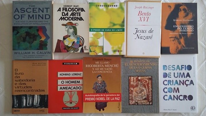 52 Livros: A. Renaut/ Faulkner/ O. Paz/ / H. Read/ K. Lorenz/ F. Jacob