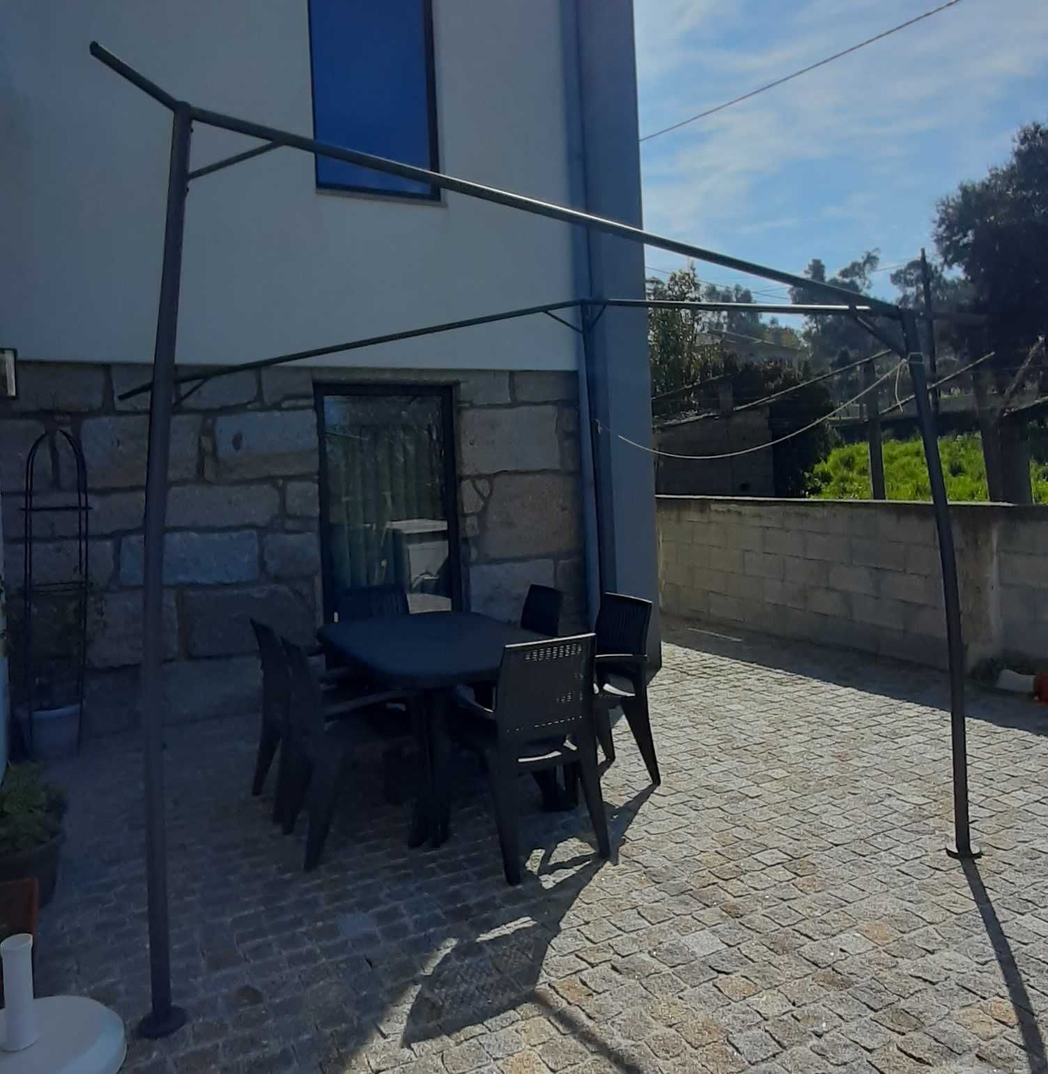 Estrutura Metal Pérgola Trent 3mx3m