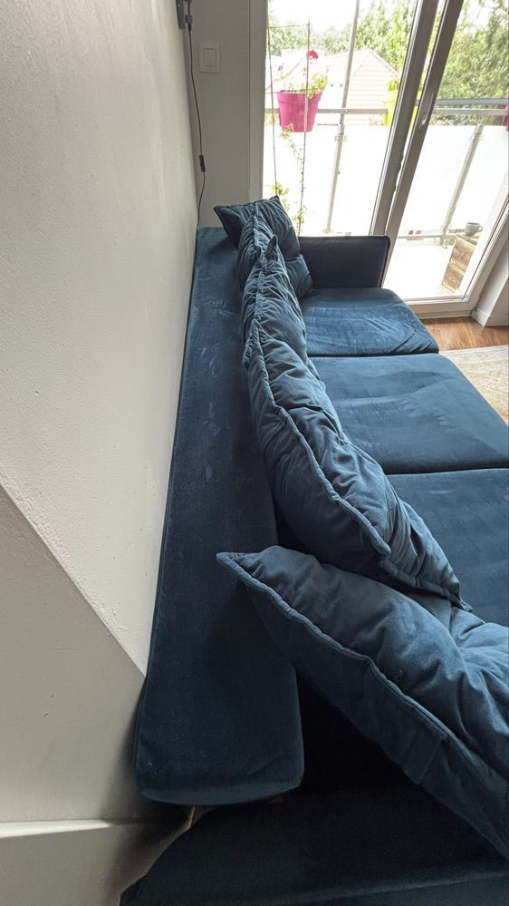 Sofa SOLIS Agata Meble | Funkcja Spania + pojemnik | Tkanina Velluto