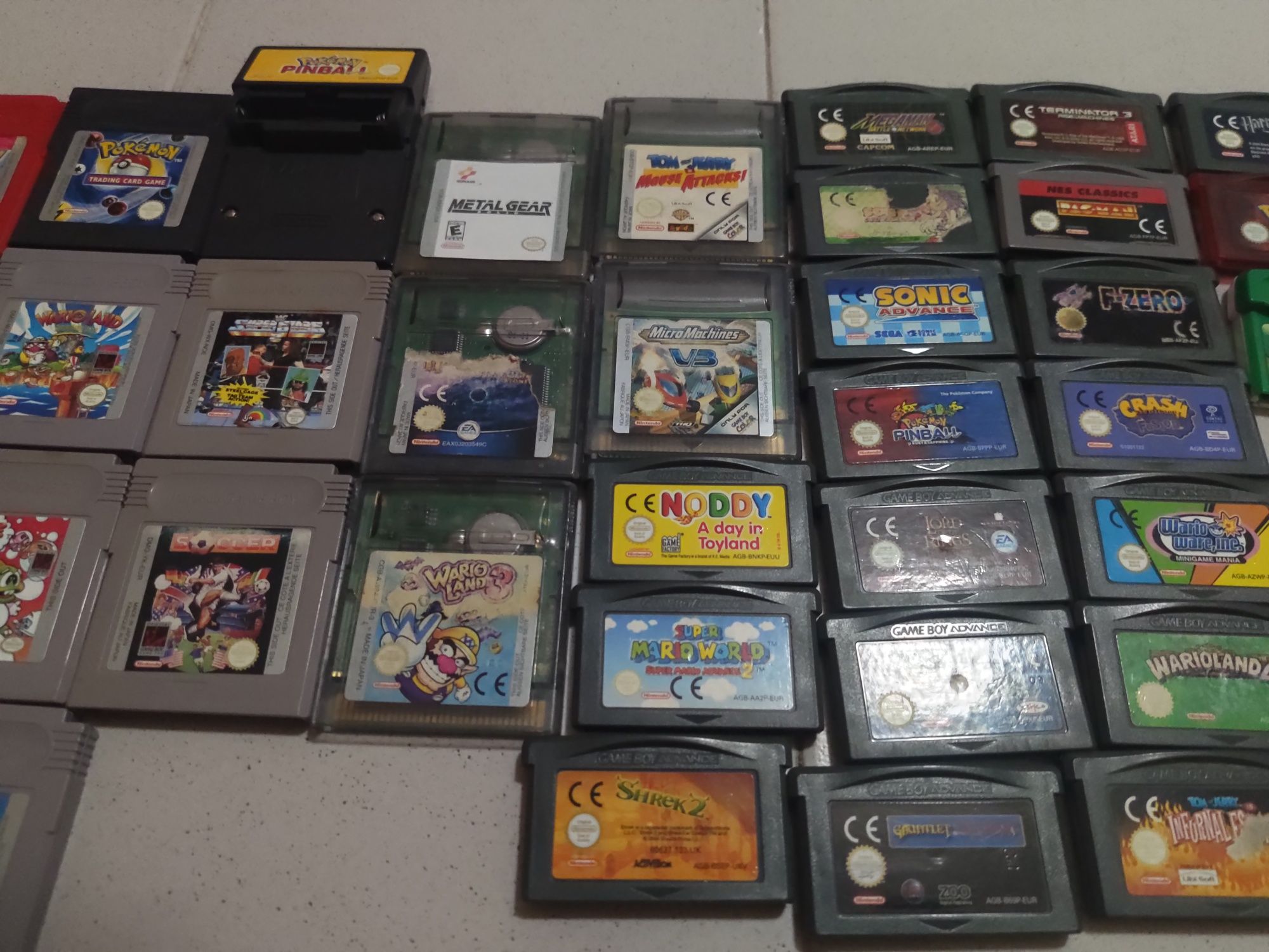 Jogos game boy, color e advance