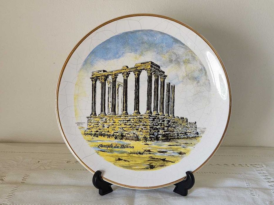 Prato antigo decorativo Fábrica Aleluia Templo de Diana