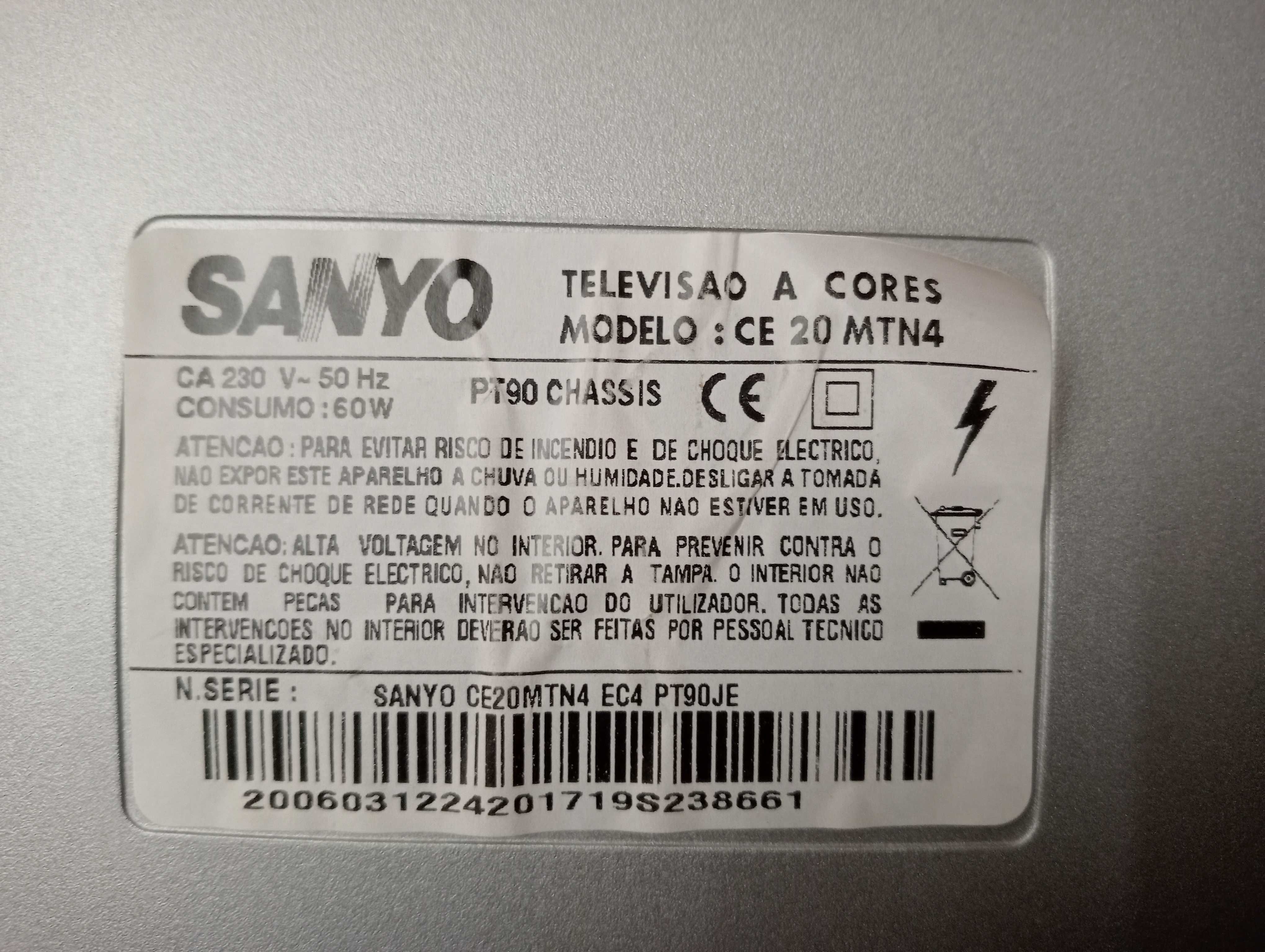 Televisão SANYO 20 MTN4