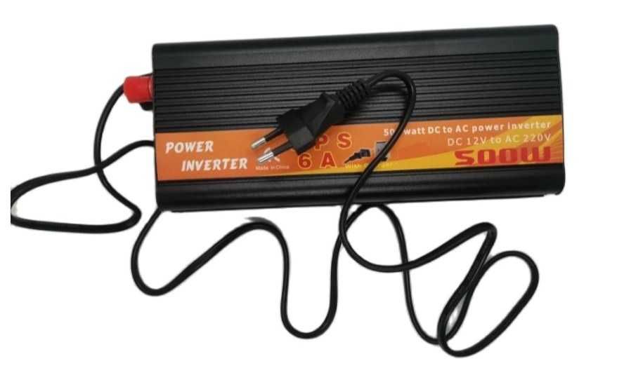 ДБЖ UPS Інвертор + зарядний 6А - 2в1 - перетворювач напруги 12/220 V