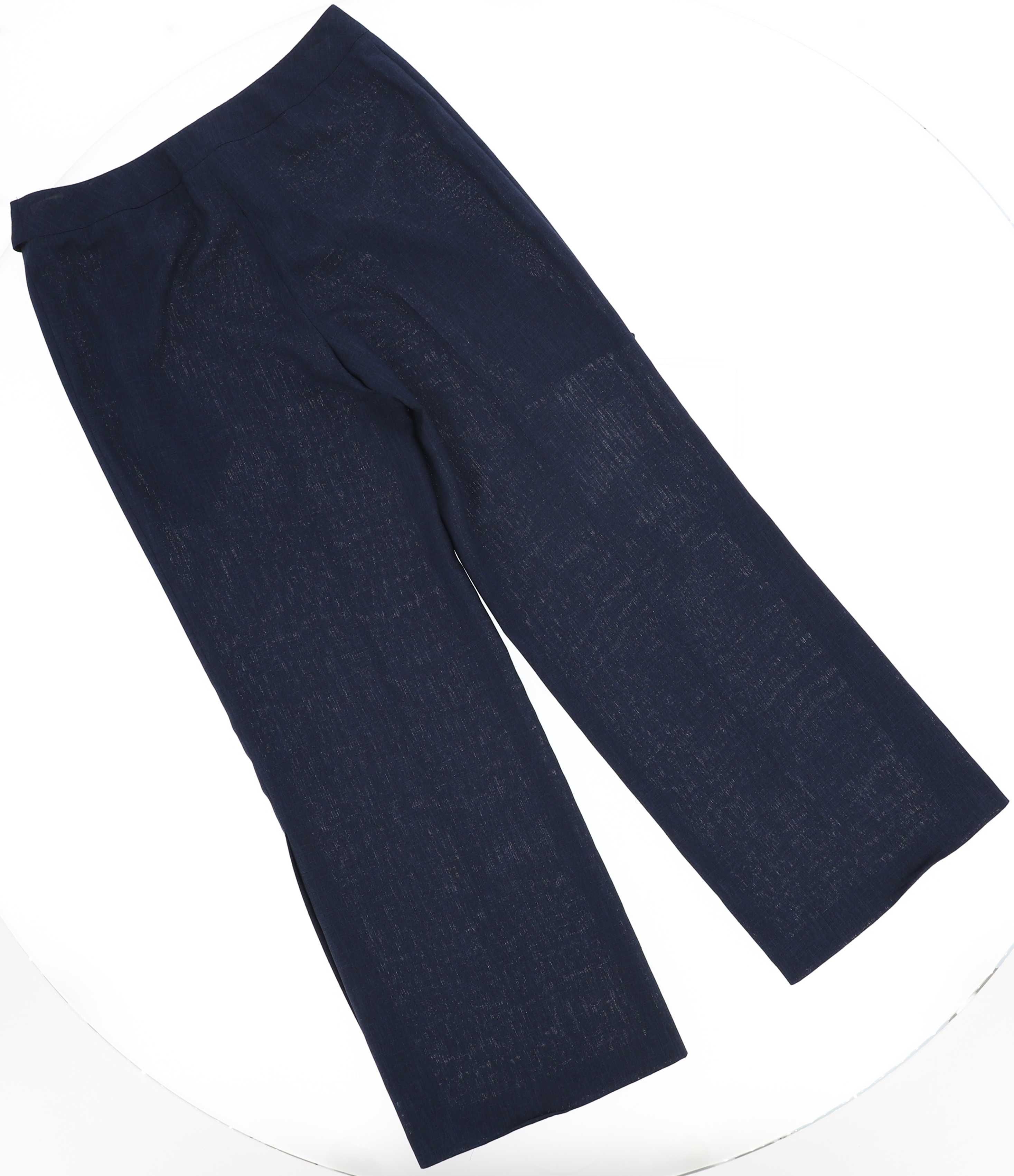 Granatowe spodnie marki Szefler, rozmiar 42