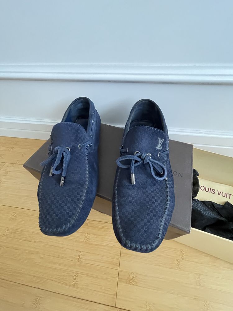 Мокасины LV 45 синие