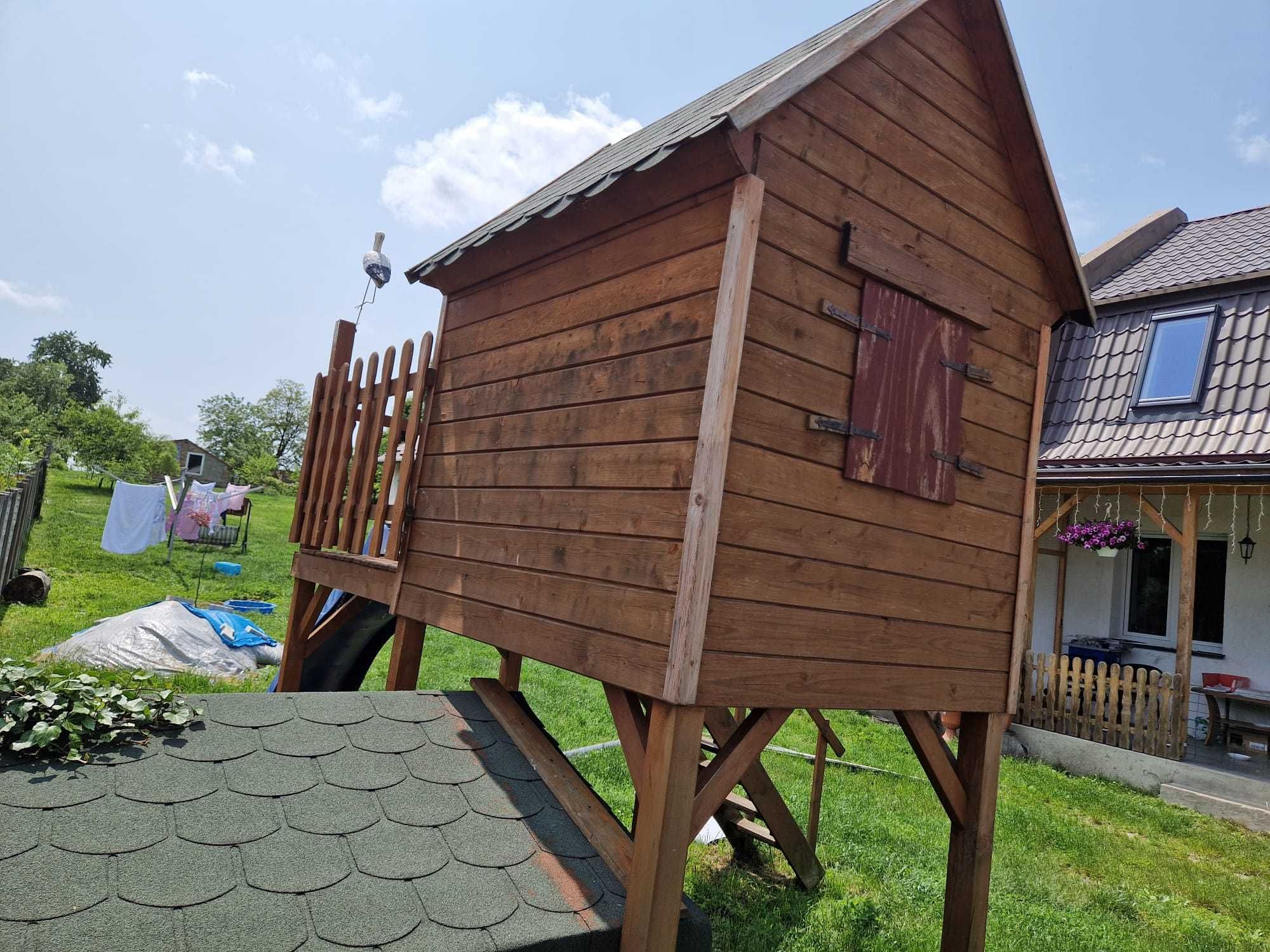 Sprzedam domek dla dzieci + zjeżdżalnia  wys 3m szer 1.24m dł 2.84
