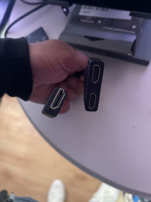 Divisor adaptador sinal HDMI duplo