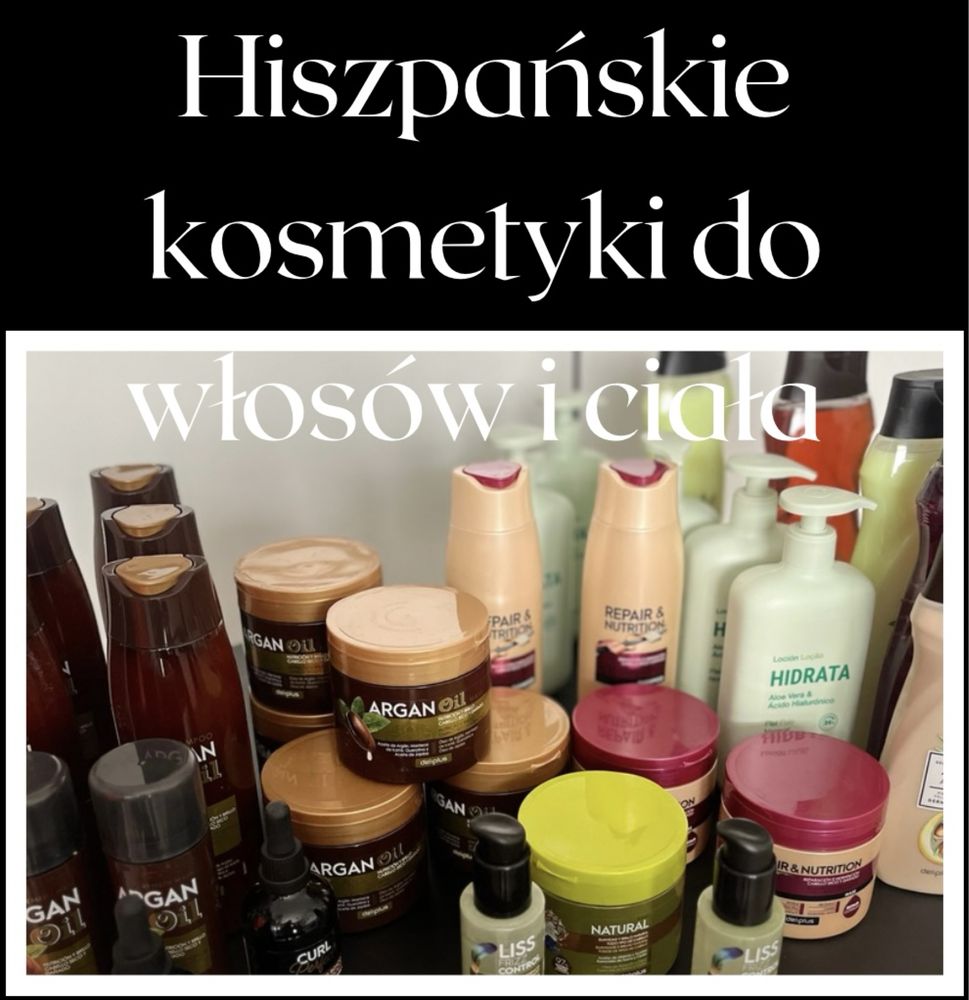 Kosmetyki do twarzy i ciala z Hiszpanii