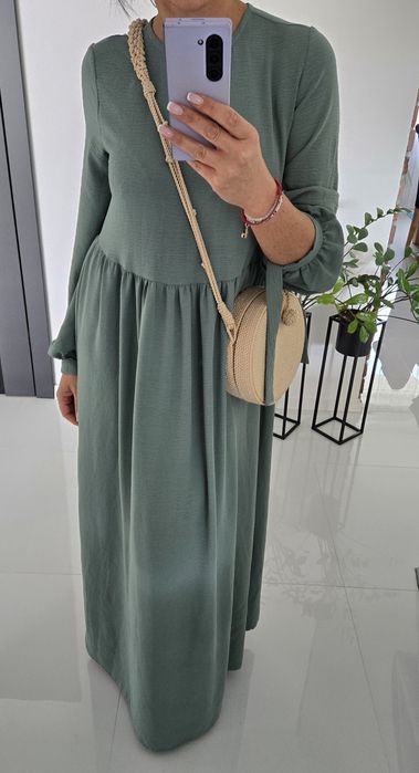 Sukienka maxi boho Refka Casual 36 38 wiązana lejaca