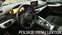 Polskie  Menu Audi A4 A5 A6 A7 A8 Q3 Q5 Q7 Lektor Serwis Mapa