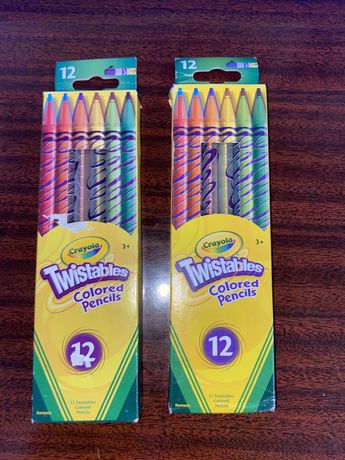 Цветные выкручивающиеся карандаши крайола Crayola Twistables