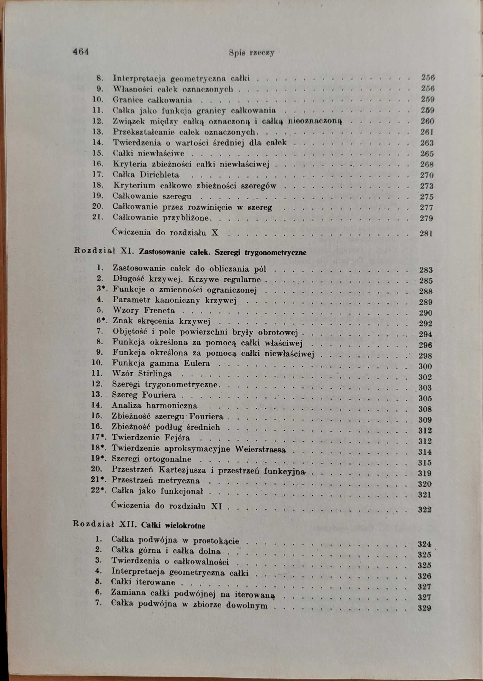 Rachunek różniczkowy i całkowy, tom 2, Franciszek Leja