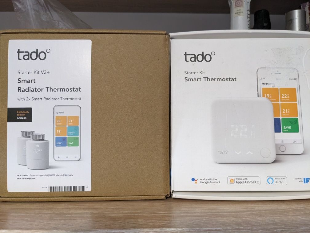 Tado smart thremostat, mostek  i 2 głowice do grzejników