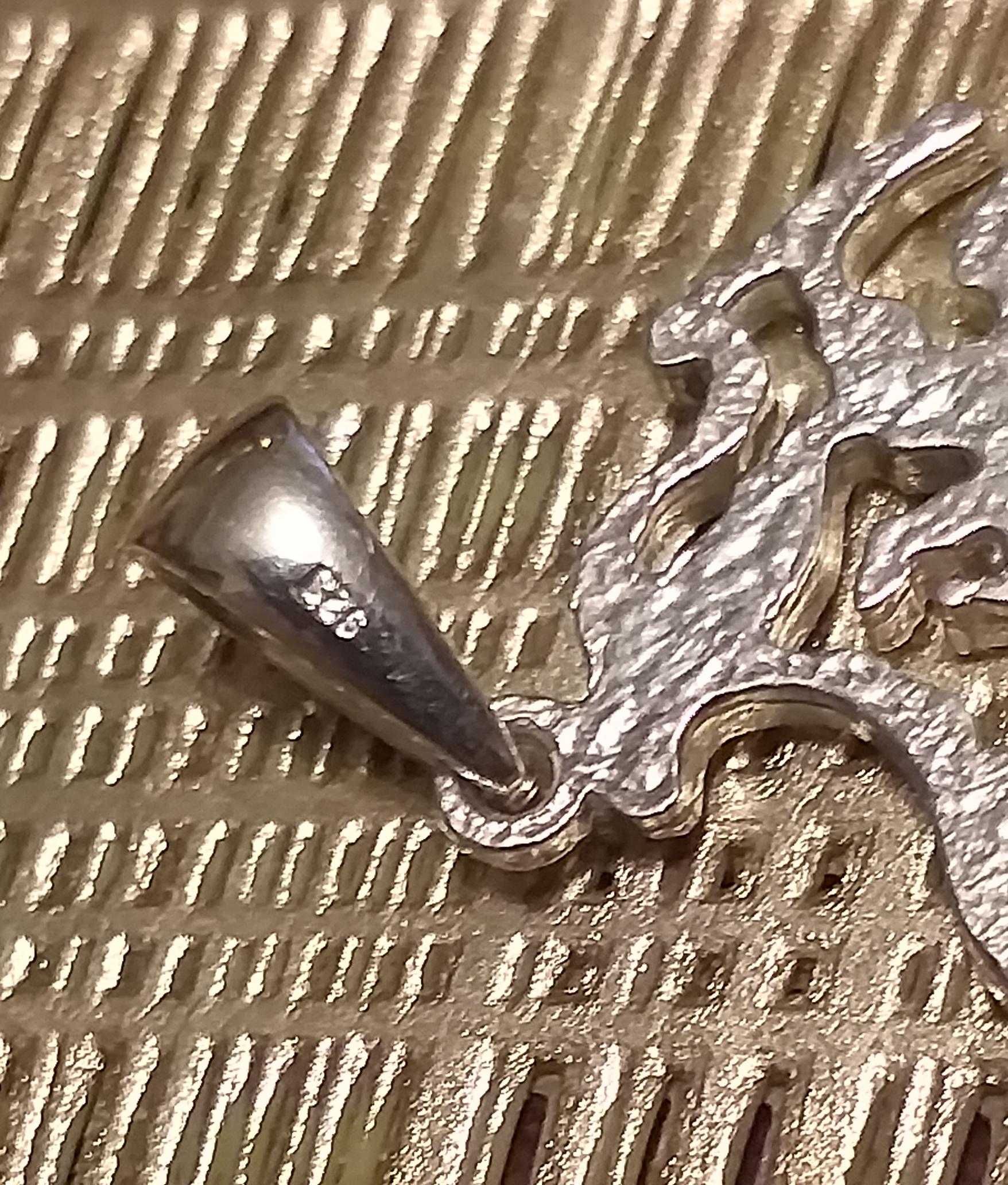 Wisiorek wyspa przyczep Rugien srebro 925. 3,90 gram.