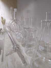 Лабораторний посуд, Лабораторная посуда (стекло, полипропилен, фарфор)