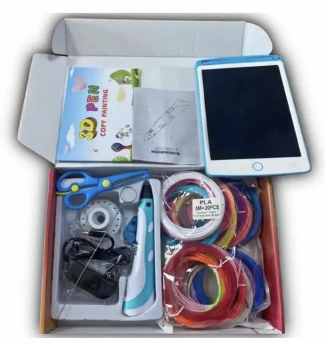 Большой набор для творчества 3Д ручка 3D Pen-6 с LCD дисплеем